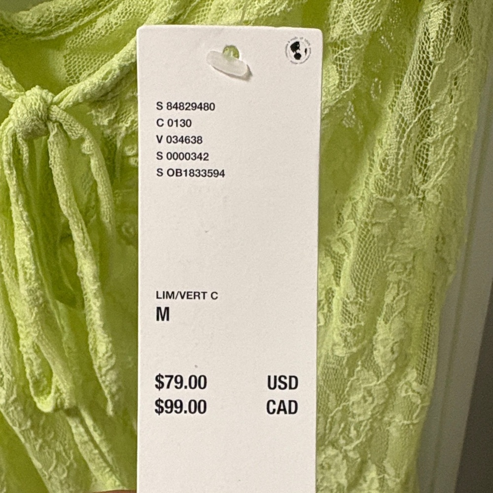 Kimchi Blue Lace Ruffle Dress in Light Green - Picture 5 of 12